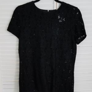 Lauren RL black lace blouse